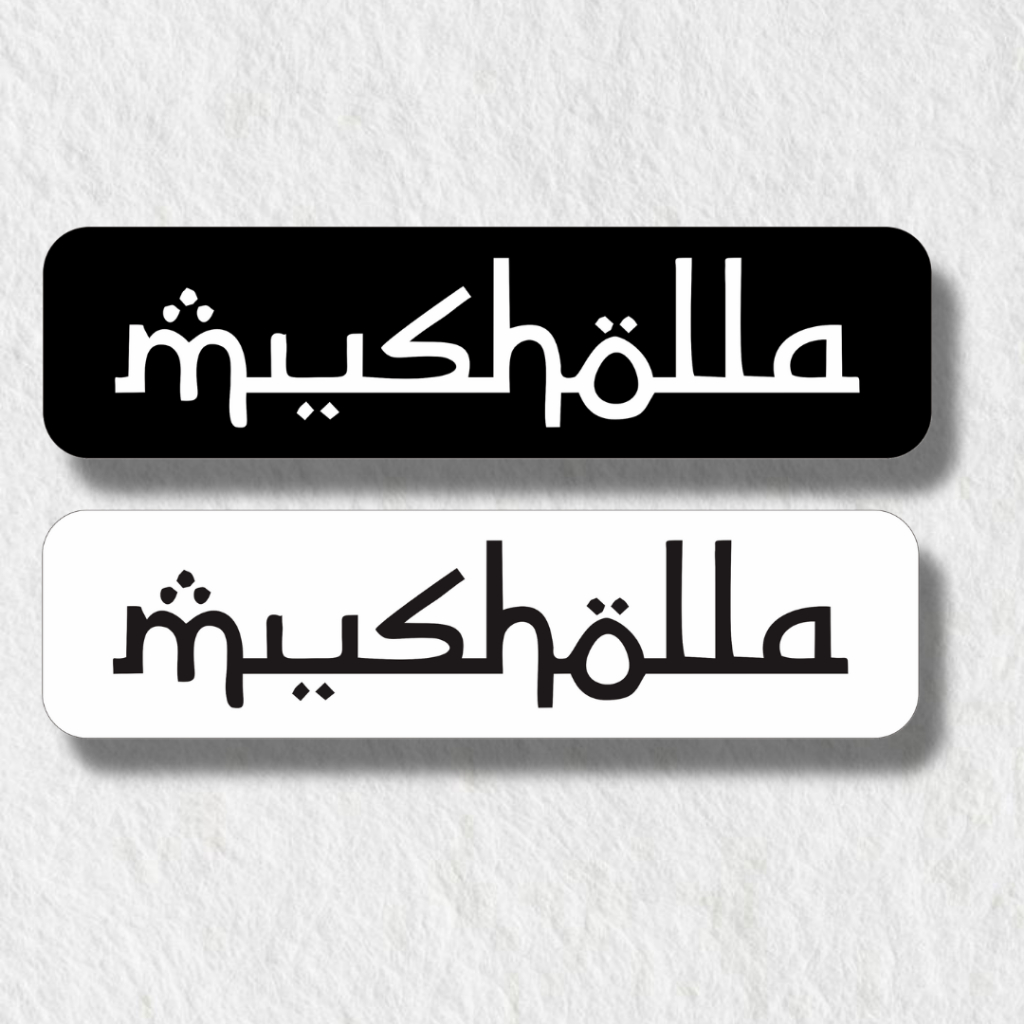 Tulisan Musholla Akrilik / Papan Tanda Tulisan Musholla Akrilik / Signboard Tulisan Musholla Aesthet