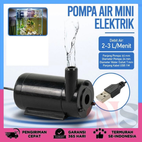 Water Pump DC 5V Mini Micro Submersible Water Pump Aquarium Hidroponik Submersible Pump-COD