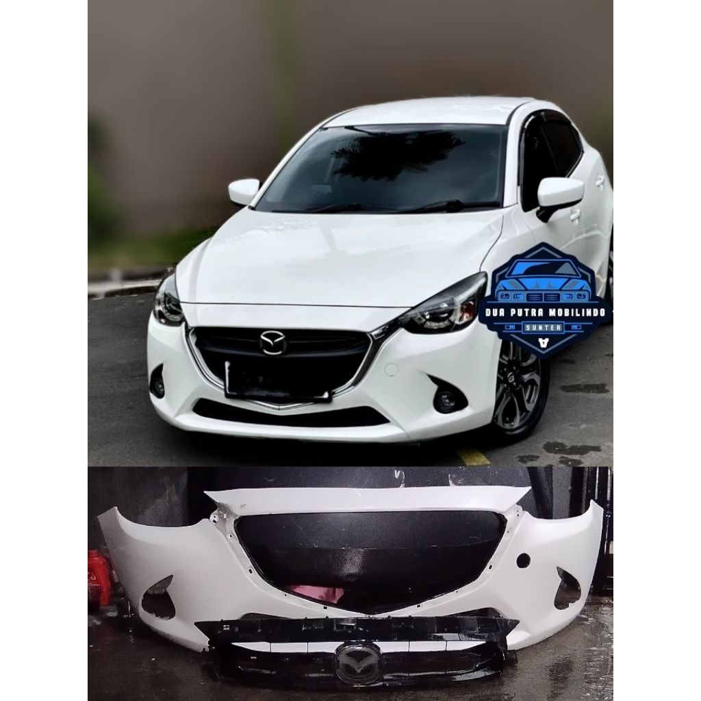 bemper depan+grill mazda 2 skyactiv ORIGINAL