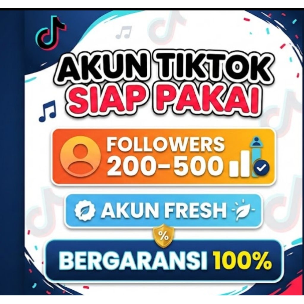 Akun T1kt0k 200-500 Foll Siap Pakai Bebas Pelanggaran Bergaransi