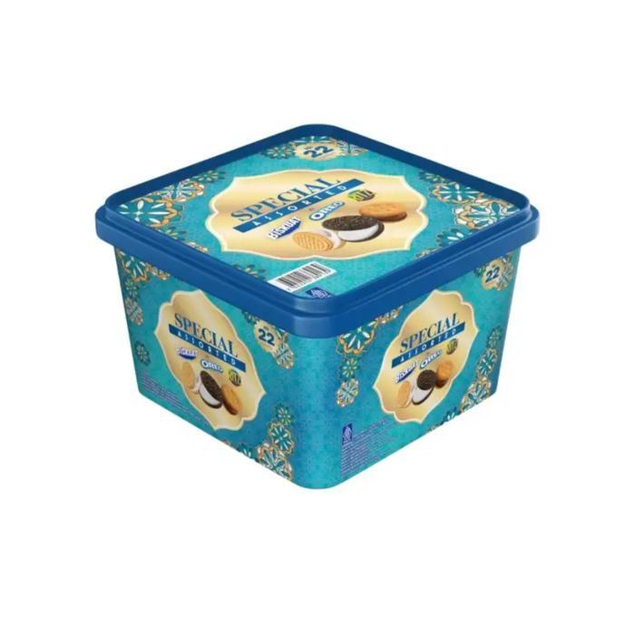 PROMO Kue Kaleng Lebaran Parcel Idul Fitri Special Assorted Oreo Ritz Biskuat Box Kotak plastik isi 