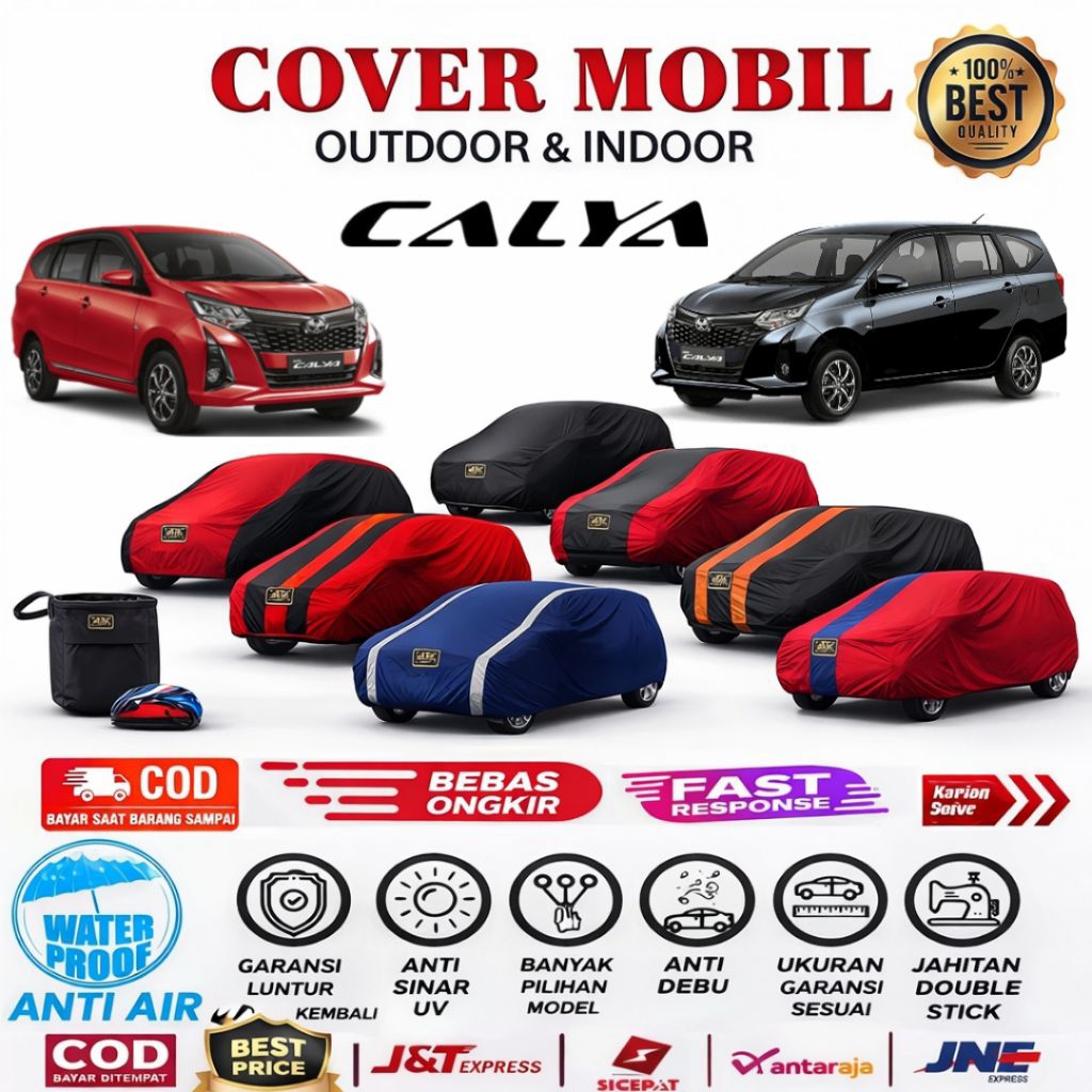 Sarung Mobil/Body Cover Mobil Calya 2020 | Selimut Mobil Waterproof Cover Mobil Calya Outdoor Indoor