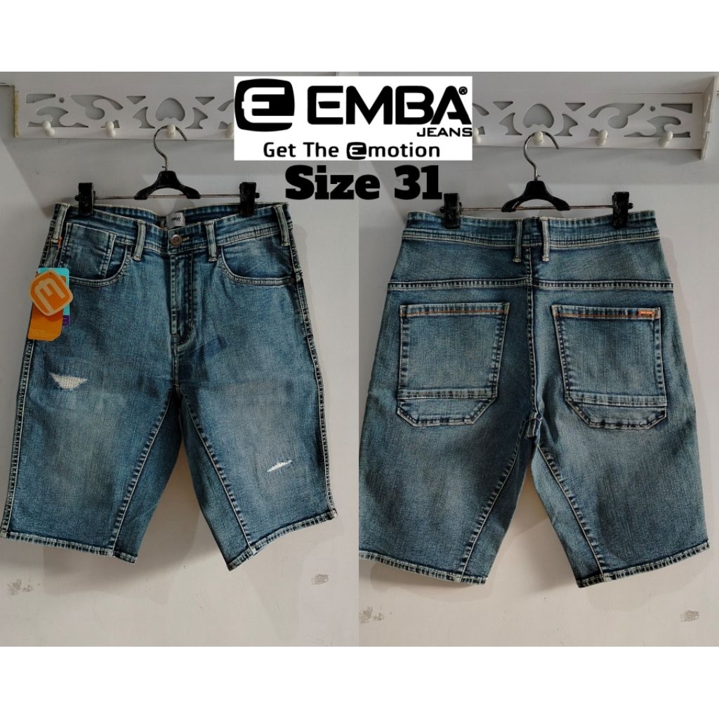CELANA EMBA PRIA CELANA PENDEK JEANS SIZE 31
