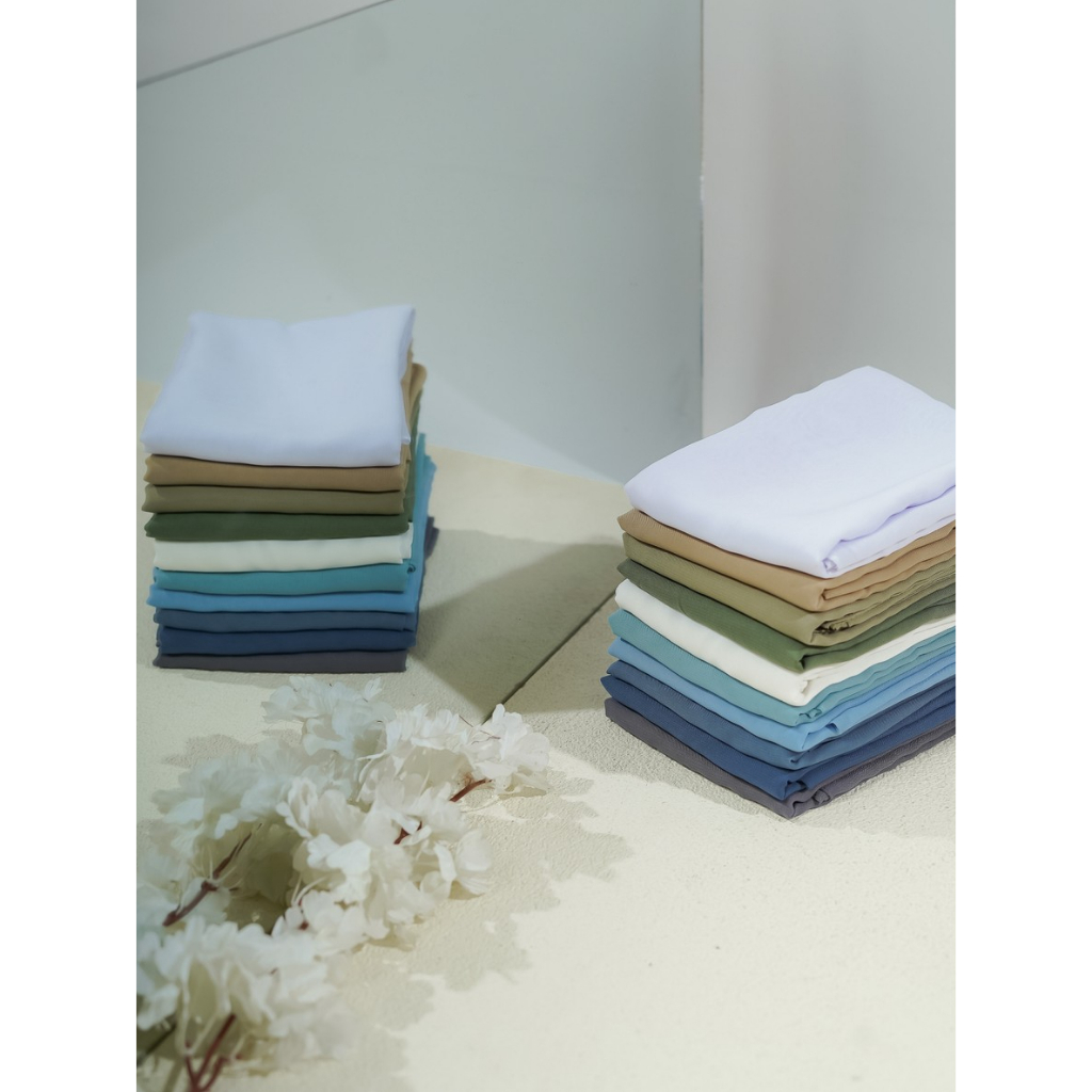 Bella Square  Kain Polycotton 110cm Kerudung Segiempat Paris Jadul