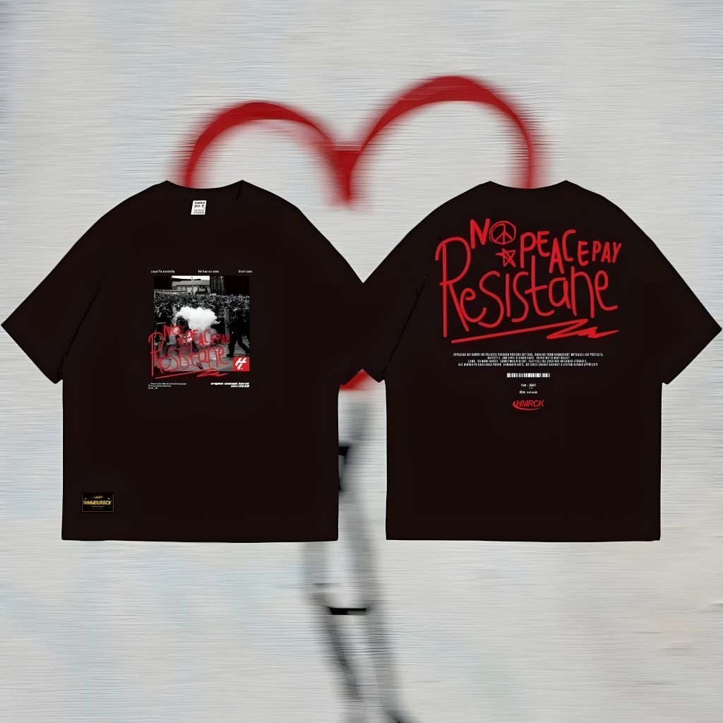 Kaos Distro Hammer Oversize Original T-Shirt Katun 20s Premium Tebal Soft Baju Lebaran Pria 2026