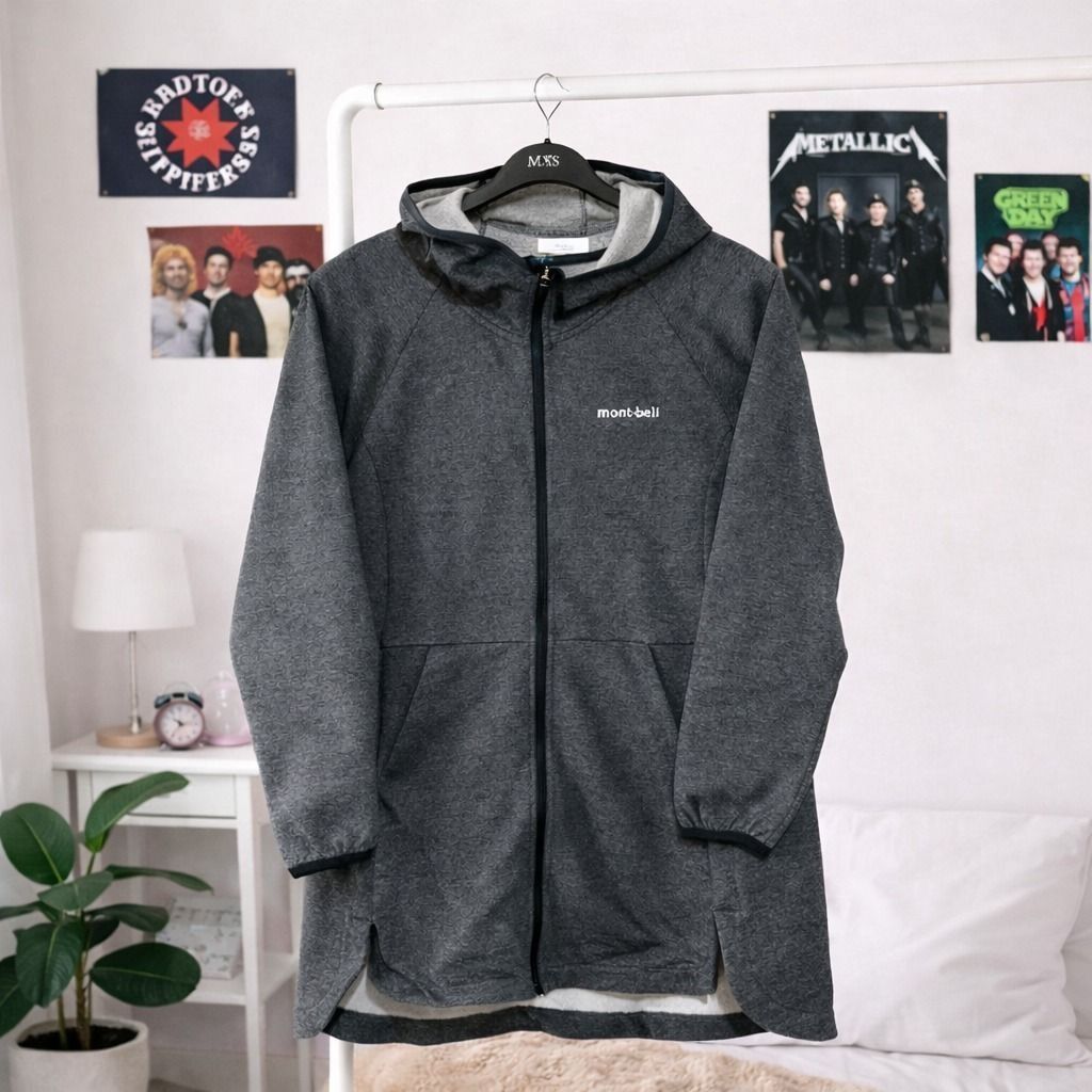 MONT-BELL Hoodie Tech Jacket for outdoor / trekking / hiking / running / training | Jaket Montbell -