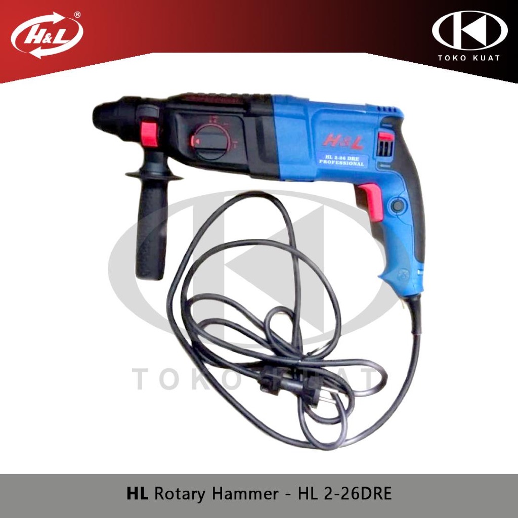 H&L rotary hammer 2-26DRE HD / Mesin bor Rotary Hammer  26mm