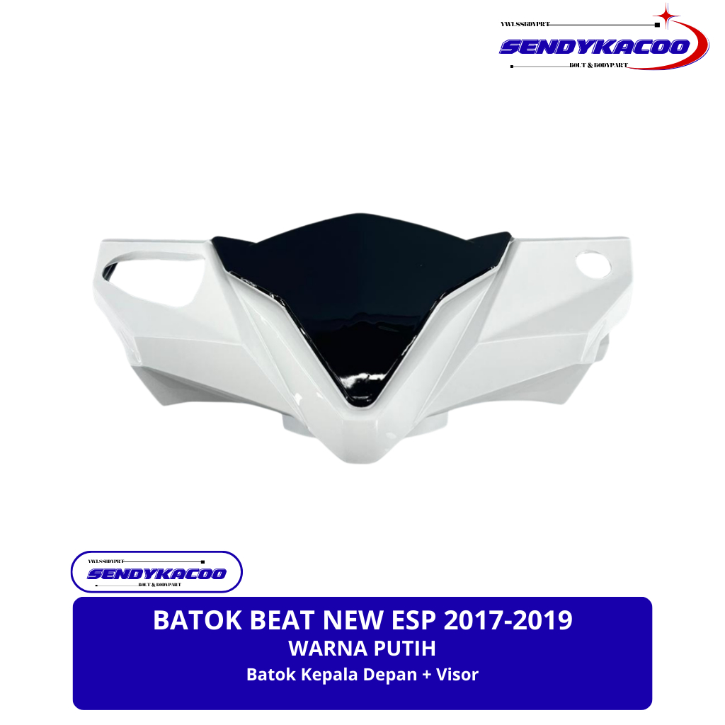 Batok kepala depan beat new esp beat eco beat all new 2016 2017 2018 2019 warna putih / batok beat