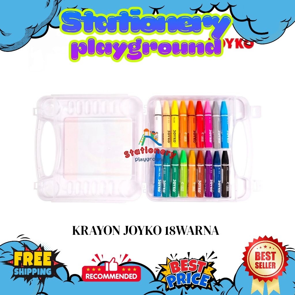 Krayon JOYKO 18 Warna OP-18S / Oil Pastel JOYKO 18 Warna