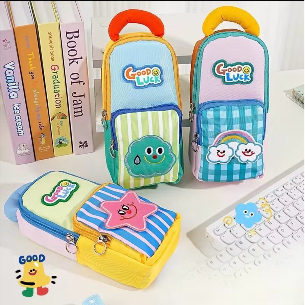 Kotak Pensil Lucu Aesthetic Besar Multifungsi Muat Banyak untuk Sekolah & Kuliah