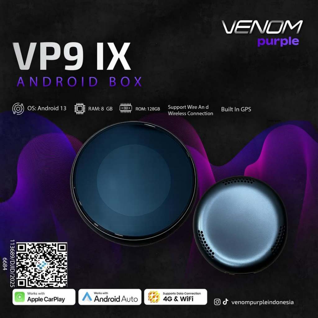 Android Box Mobil - Android Box Venom VP9 IX - Android 13 - Android Box Mobil - Plug N Play - 100% O