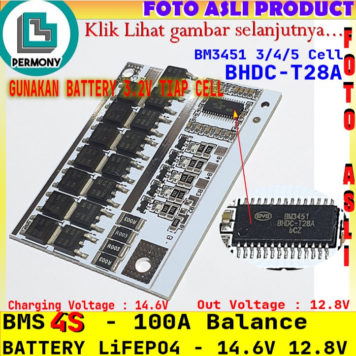 BMS 3S 4S 5S 100A BALANCE CHARGING PROTECTION LI-ION LITHIUM BATTERY