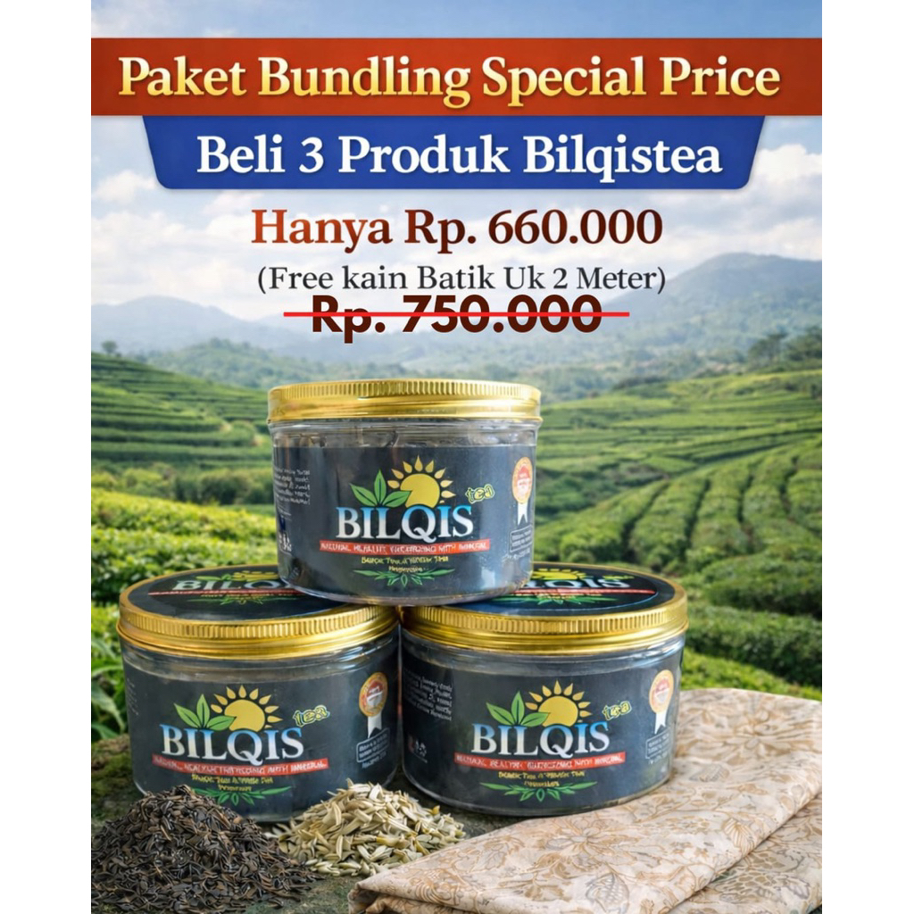 Teh Hitam dan Teh Putih Premium Untuk Kesehatan Jantung & Mengontrol Diabetes | BILQIS TEA