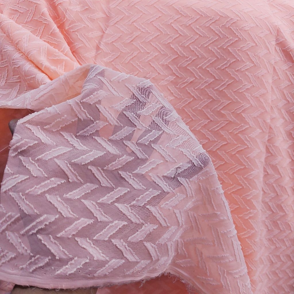 KAIN SIFON URAGIRI PREMIUM WARNA ORANGE MUDA - KAIN SIFON RUBIAH PREMIUM  - KAIN SIFON HARGA/0,5M