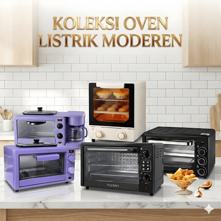 OVEN PEMANGGANG ELEKTRIK MULTIFUNGSI 12L - 20L TUUMYY WARNA PASTEL OLL-1202F