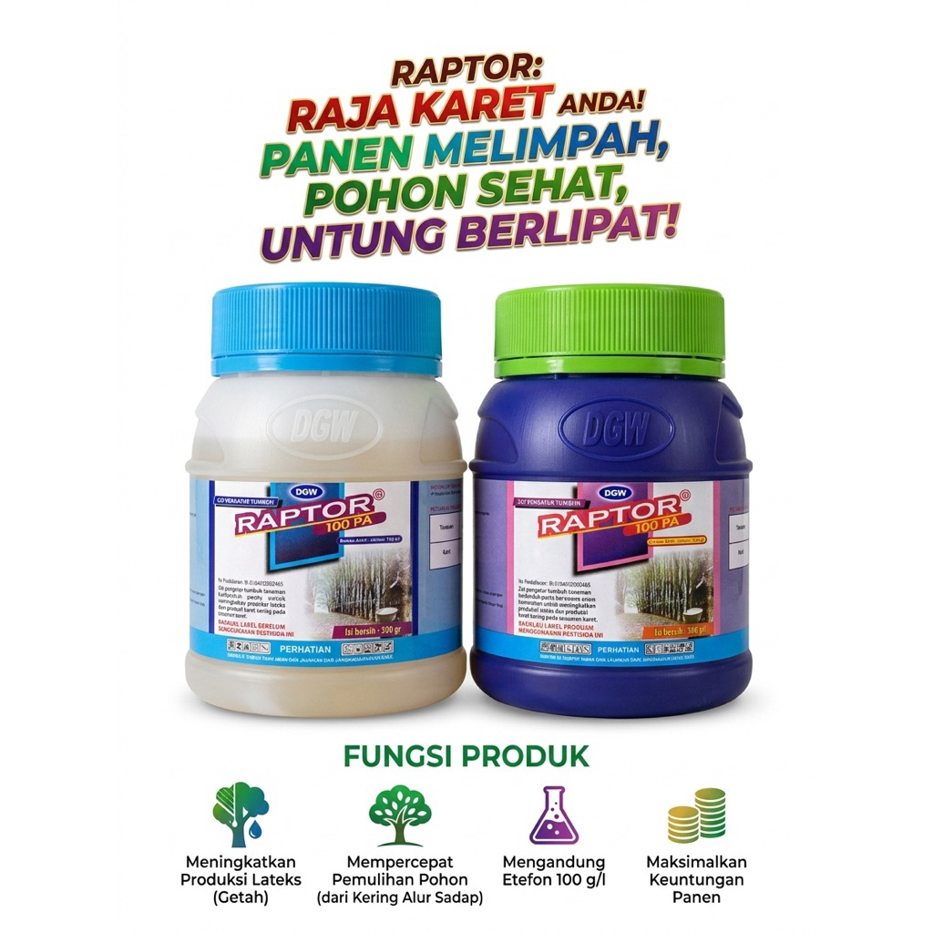 RAPTOR 100 PA 500gr | zpt pengatur tumbuh tanaman