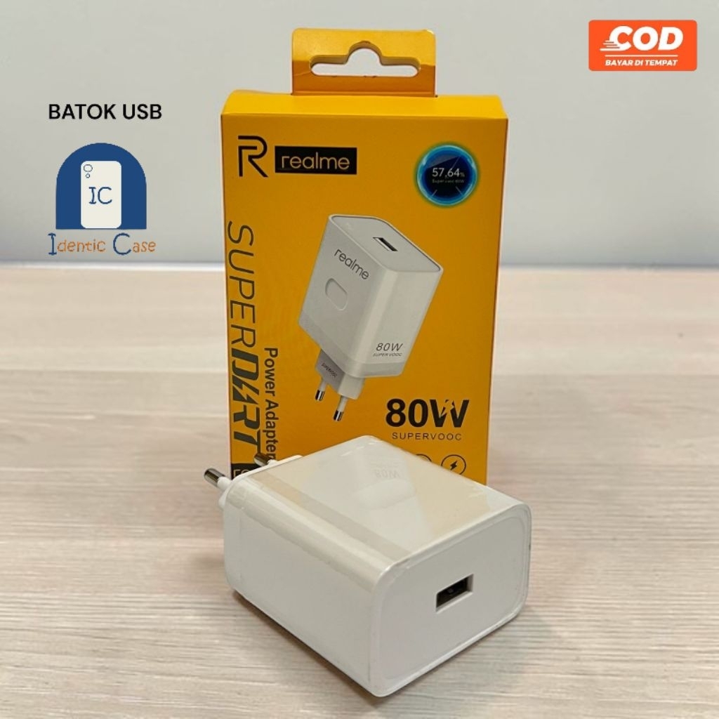CHARGER BATOK REALME 10 - 80W - 61113 - POWER ADAPTER SUPER DART