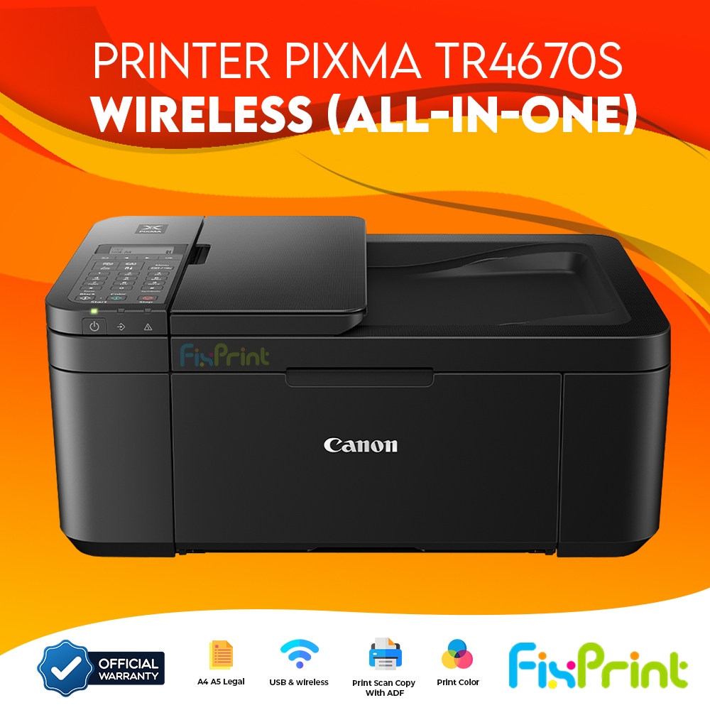 Printer Canon TR4670S Print Scan Copy WiFi ADF Printer Canon E470 Green AIO Wireless All-in-One Scan