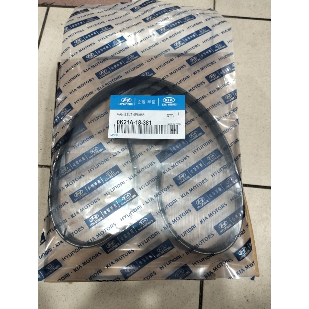 Fan belt tali kipas Timor dohc alternator 4pk885 original korea