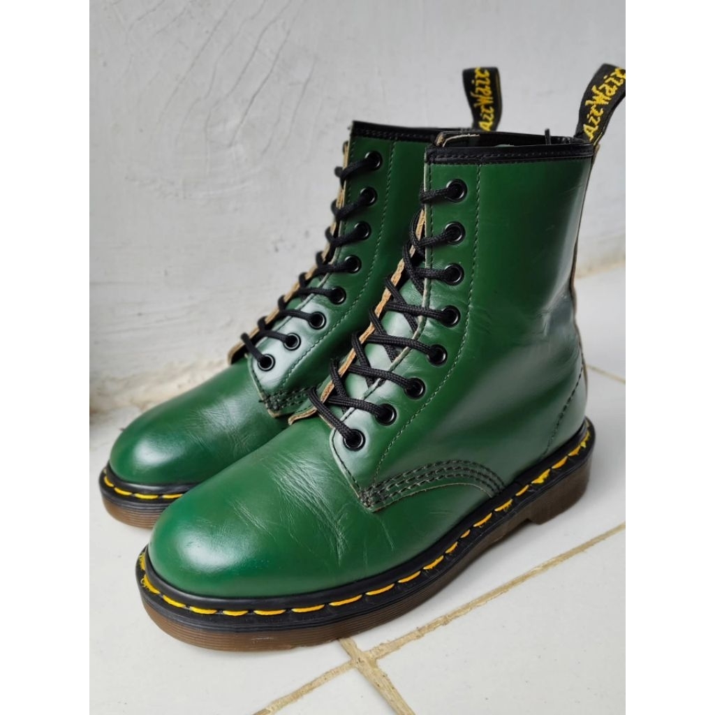 dr martens 1460 green made in england size 4UK/37 original docmart