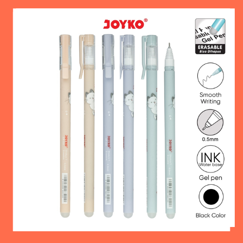 JOYKO Pena Erasable Gel Pen Shokyo7 0.5mm Black GP-334