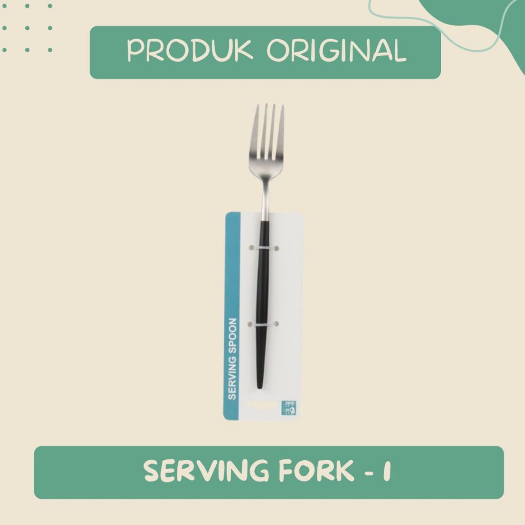 Oki Doki - Serving Fork 1 Pcs Garpu Makan Besar Untuk Prasmanan Mangkuk Besar Tahan Lama