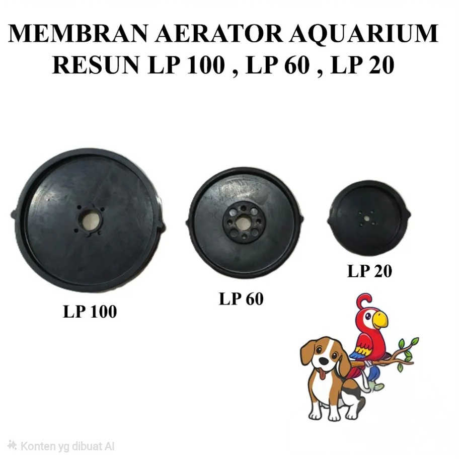 Karet Membran Diafragma Resun LP 100 60 20 Sparepart Aerator Resun - LP 100