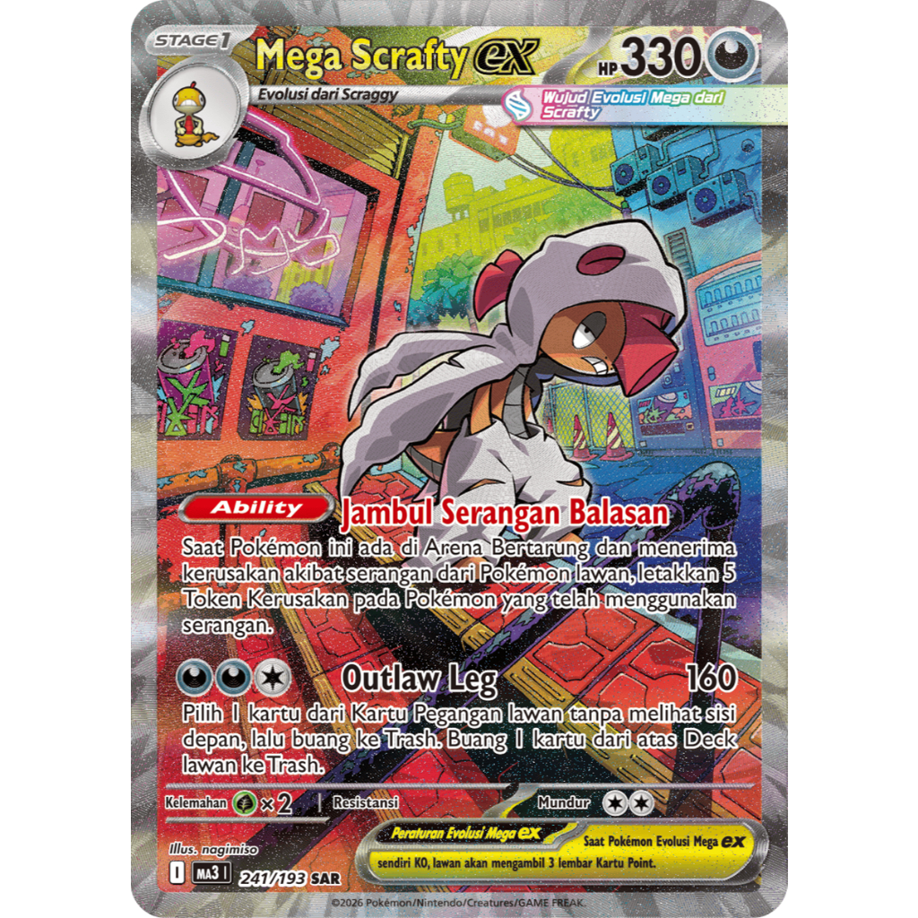 Mega Scrafty EX MA3 241/193 SAR ID