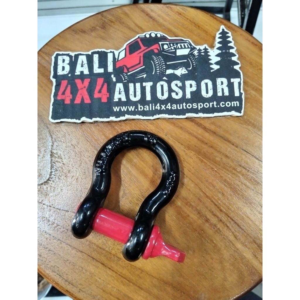 Shackle Omega 5/8 Inch - Segel Pengunci 3.25 Ton - Mobil Offroad Standar - Winch Aksesoris - 4x4 - H