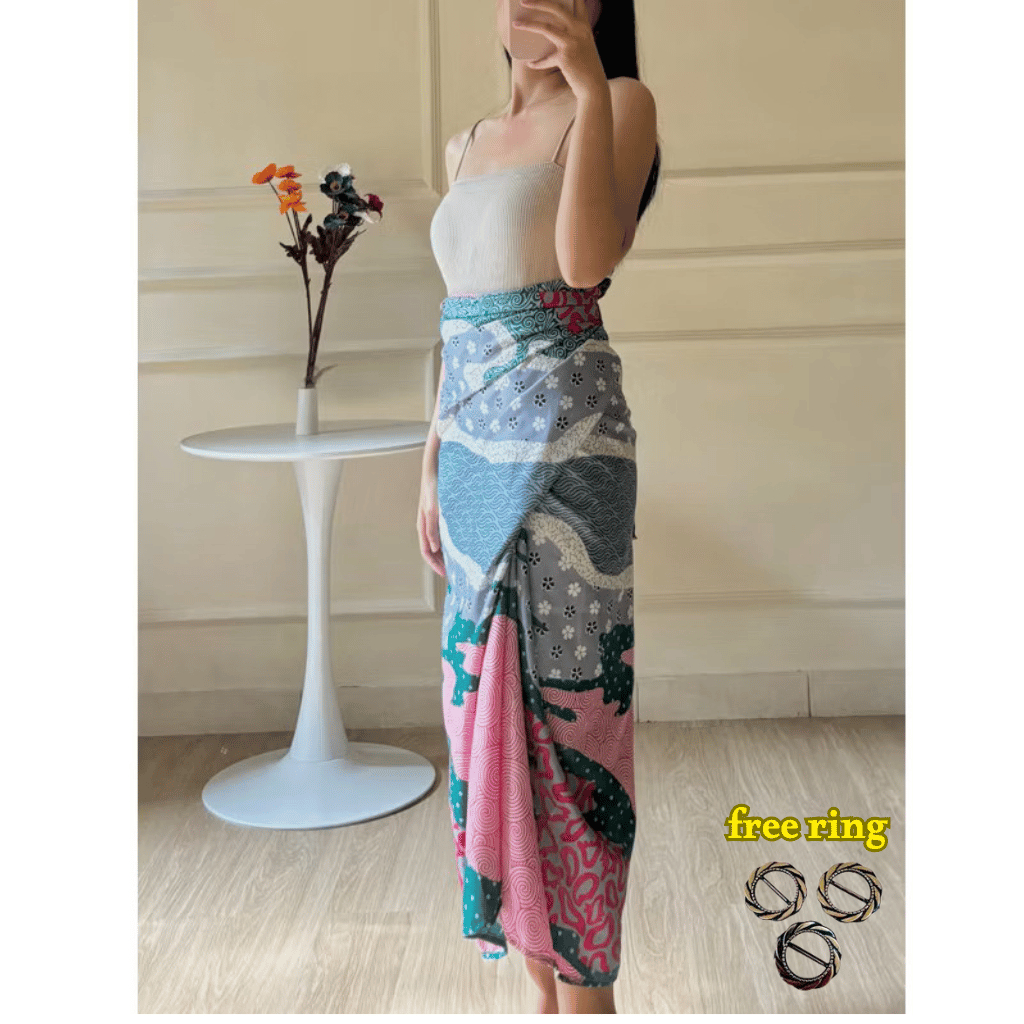 Arumi Batik Rok Lilit Bawahan Kebaya Wisuda Modern Motif putu ayu motif terbaru kekinian