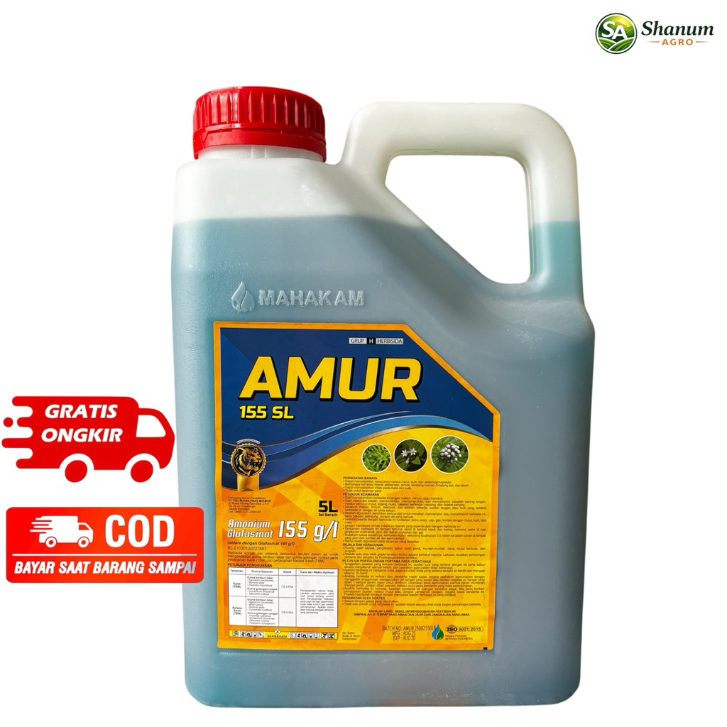 Herbisida Pembasmi Lulangan AMUR 155SL Kemasan 5 Liter - Amur Herbisida Kontak dan Sistemik