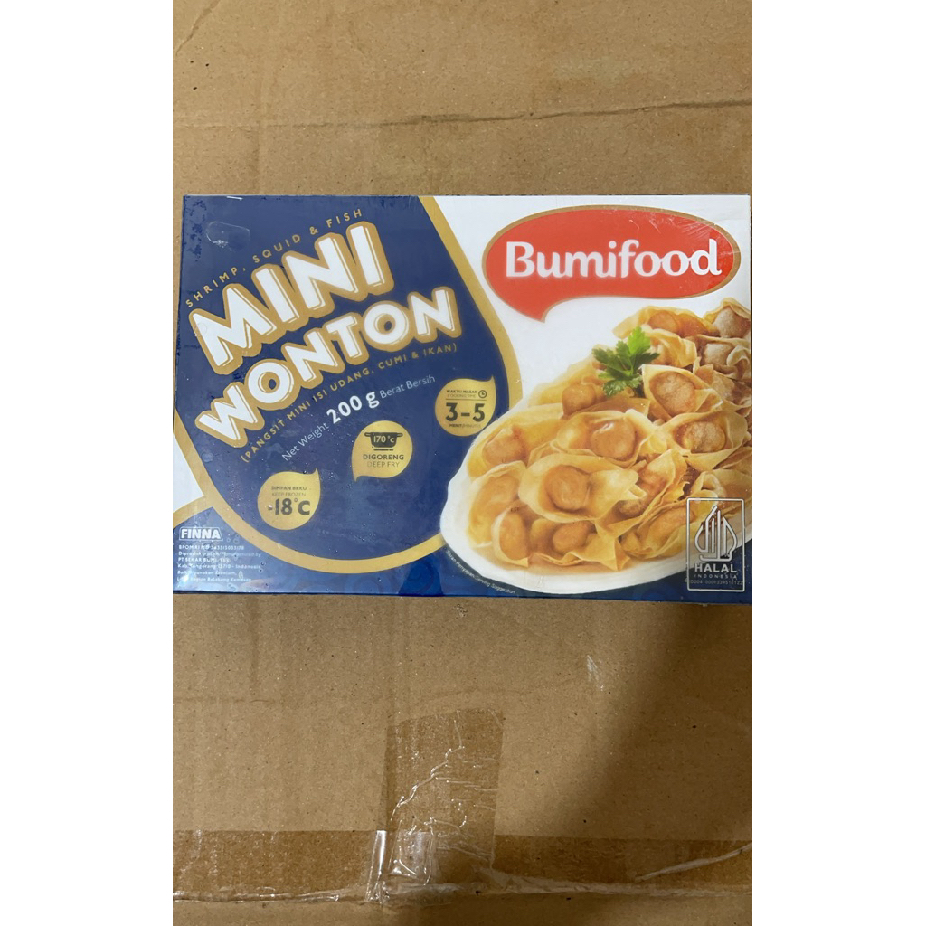 Mini Wonton/Mini Pangsit Frozen Bumifood 200gm