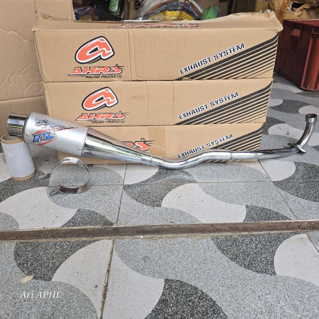 PROMO knalpot AHRS F3 chrom original KARISMA / SUPRA X 125
