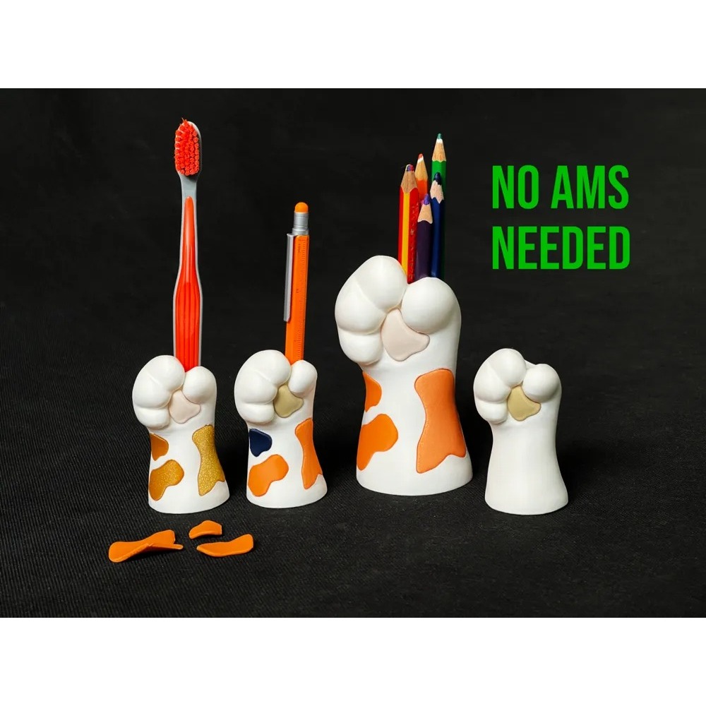 Holder Cakar Kucing Lucu - Cat Paw Pen & Tool Holder