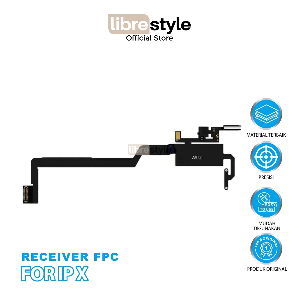 FPC RECEIVER AWESHINE IPHONE X ORIGINAL-  FLEXY FPC AWESHINE EARPIECE RECEIVER IPH X ORIGINAL - AWES