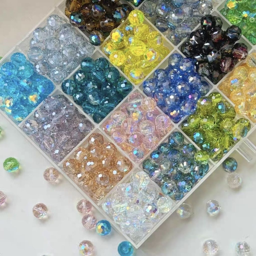 Ecer 10pcs Bola dunia 10mm A3 kristal Crystal ceko AAA Swarovski murah ronce ecer diy beads manik mo