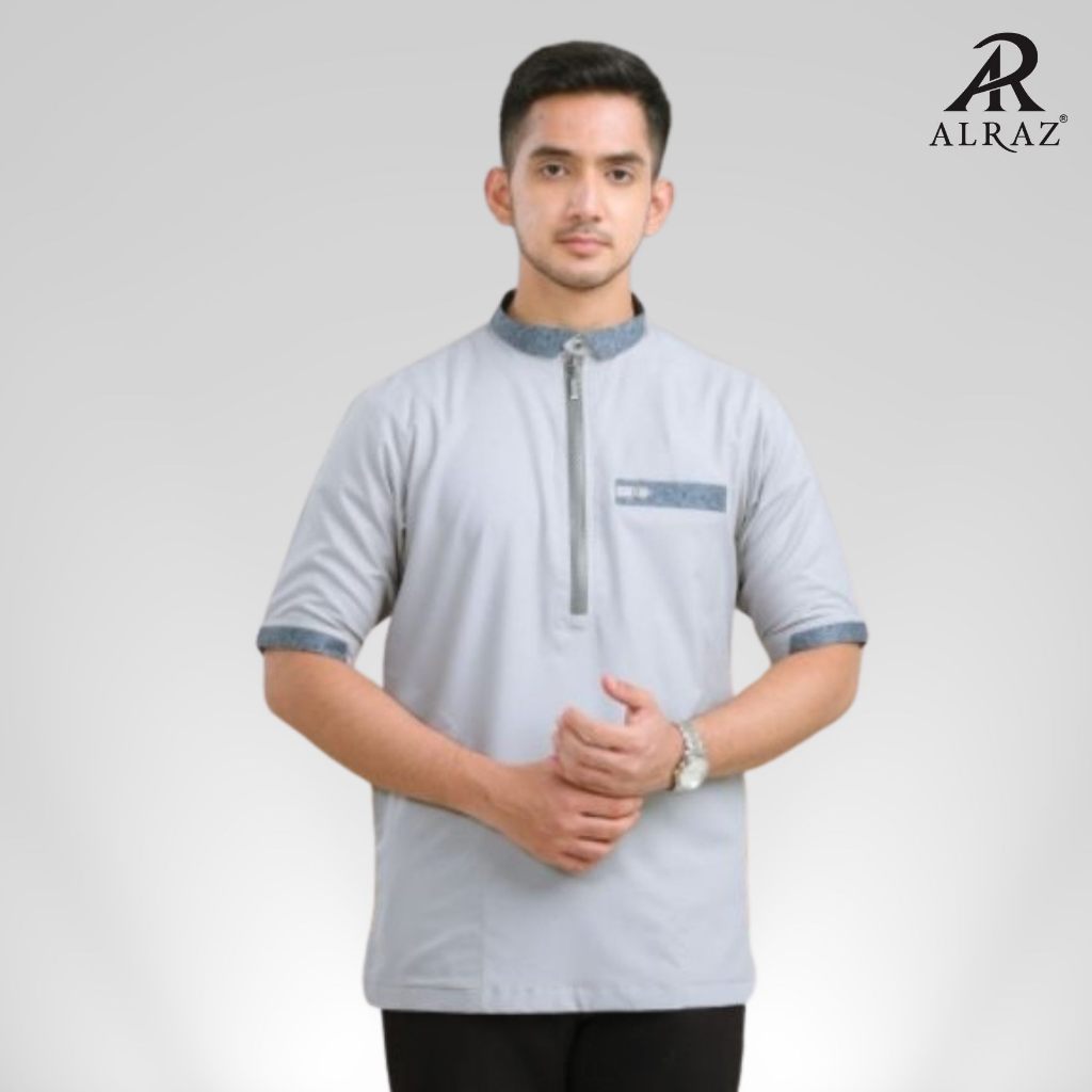 ALRAZ Koko Fancy Zipper Lengan Pendek Zaini 896B