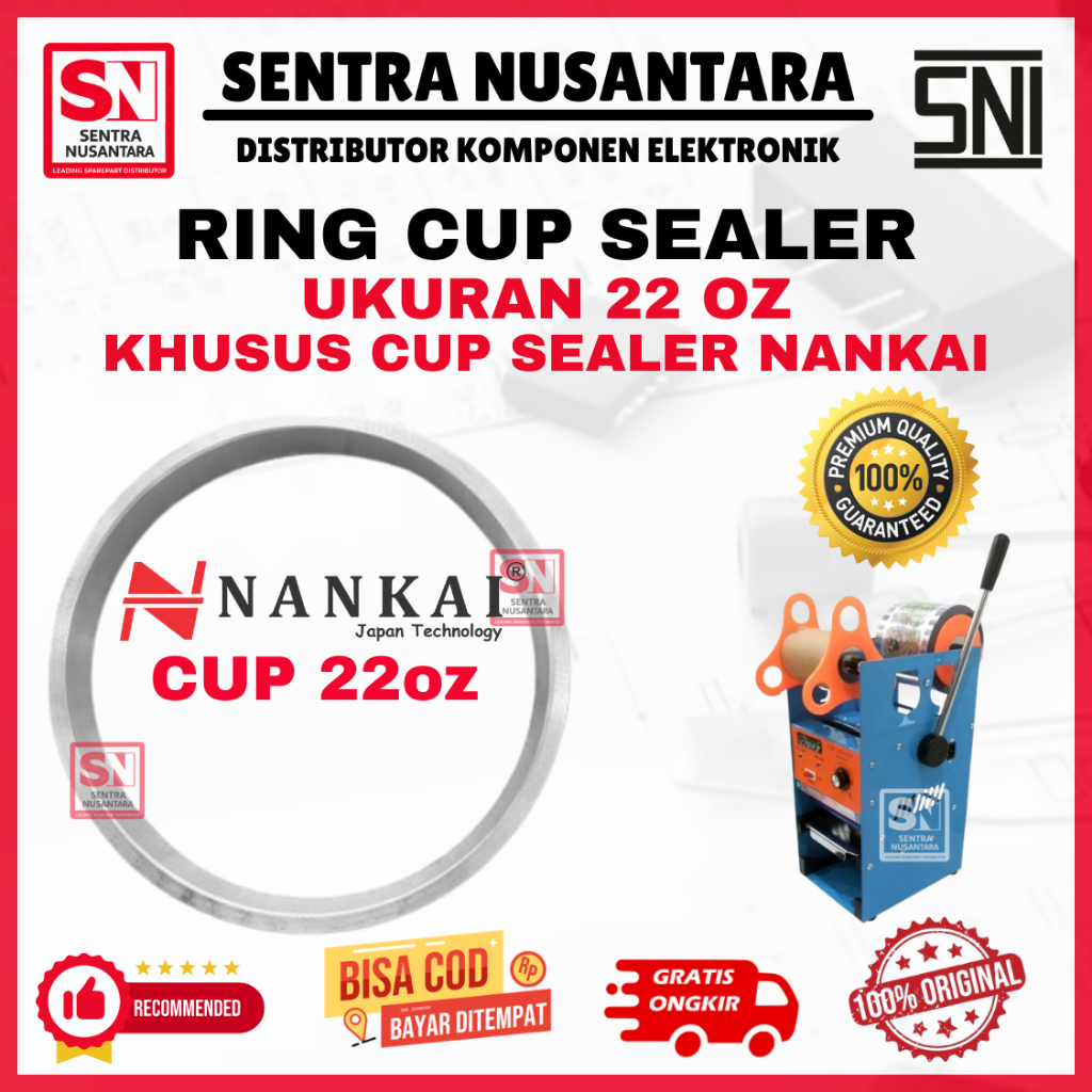 RING CUP SEALER KHUSUS MEREK NANKAI CUP SEALER 22oz ORIGINAL | RING CUP KHUSUS MERK NANKAI 22 oz FLA