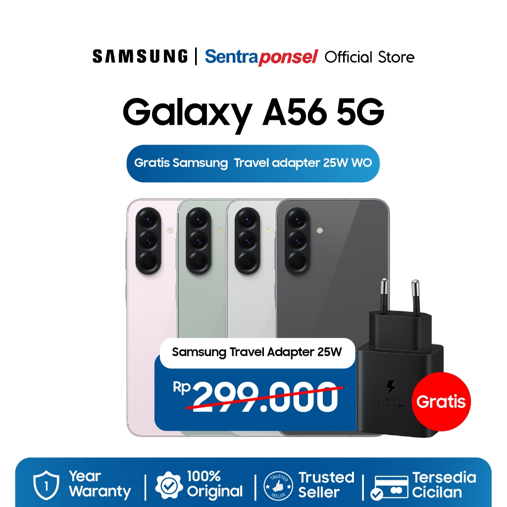 Samsung Galaxy A56 5G NFC 8GB/256GB 12GB/256GB - Garansi Resmi Samsung Indonesia