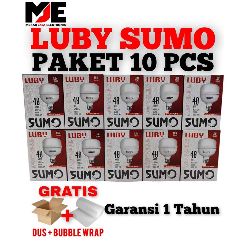 LAMPU LED LUBY SUMO BOHLAM LED LUBY SUMO PAKET 10PCS GARANSI 1 TAHUN