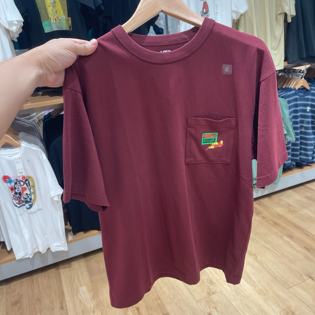 Tshirt Uniqlo Man MFA MARVEL 18wine