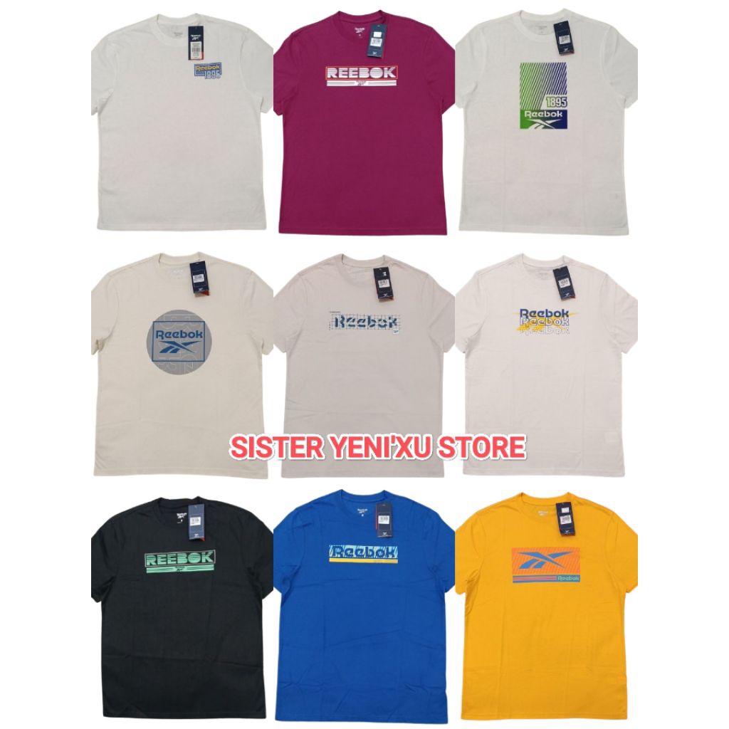 Kaos Reebok Pria Katun Tshirt Men