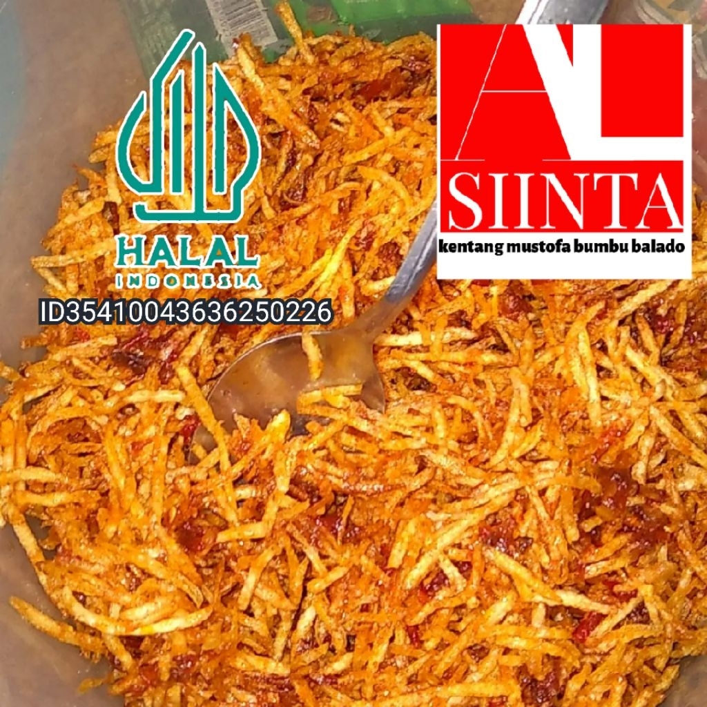 kentang mustofa 1kg balado pedas manis