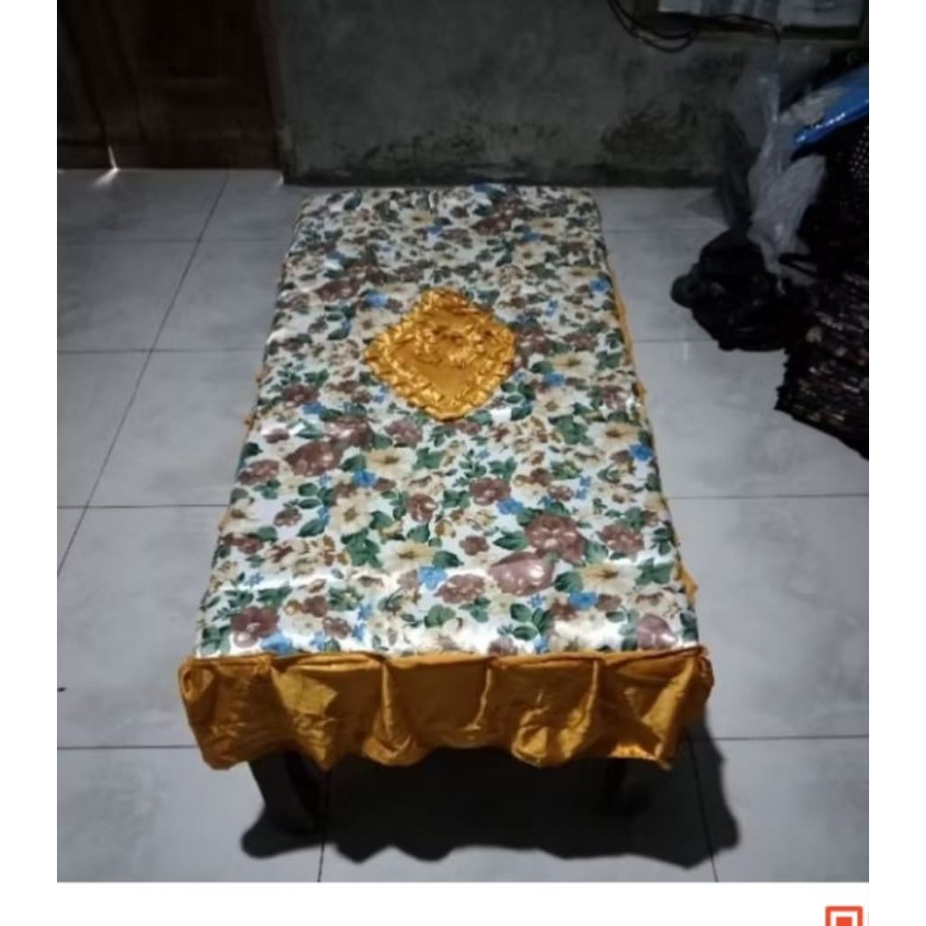 Taplak meja tamu bahan kain saten(60x120)