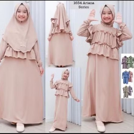 Gamis anak ruffle