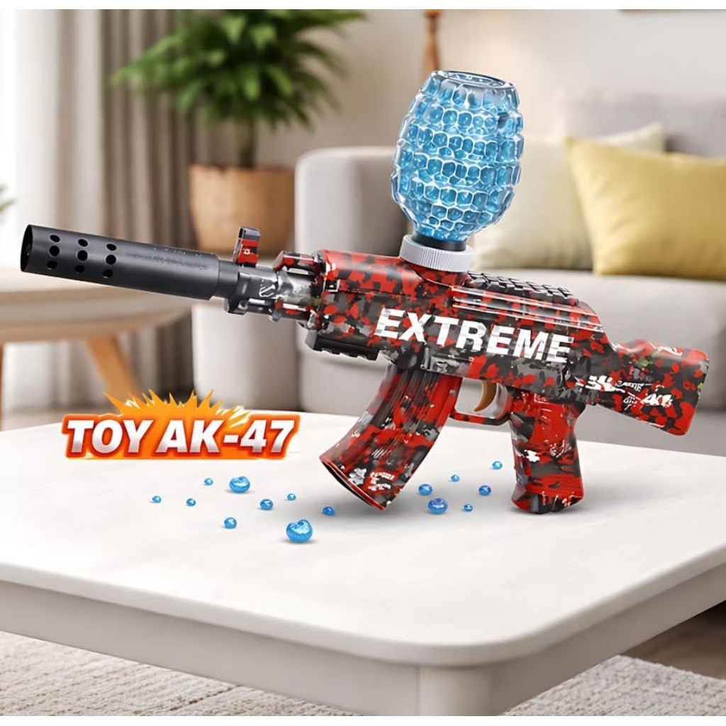 mainan viral model ak47  m416 mp5 batre charger -toy