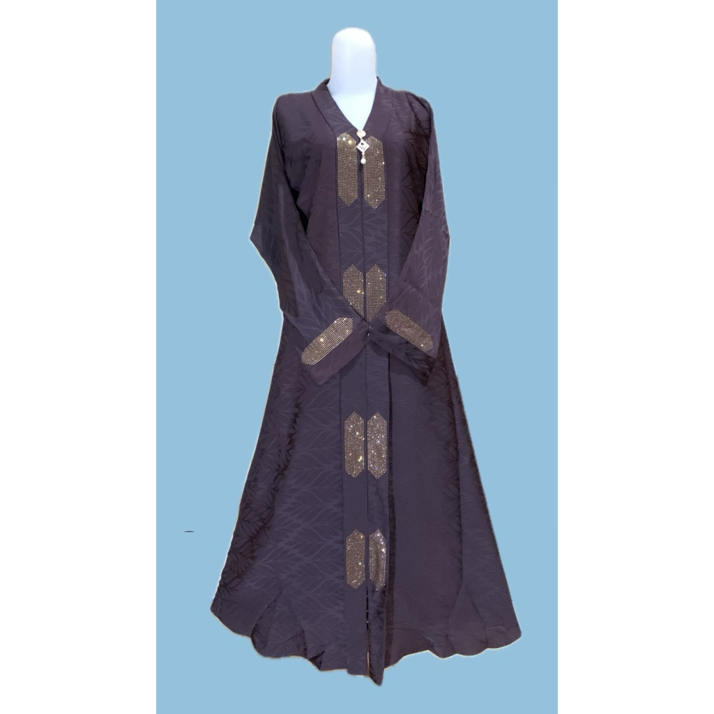 Abaya set hijab impor NAZILA gratis pashmina