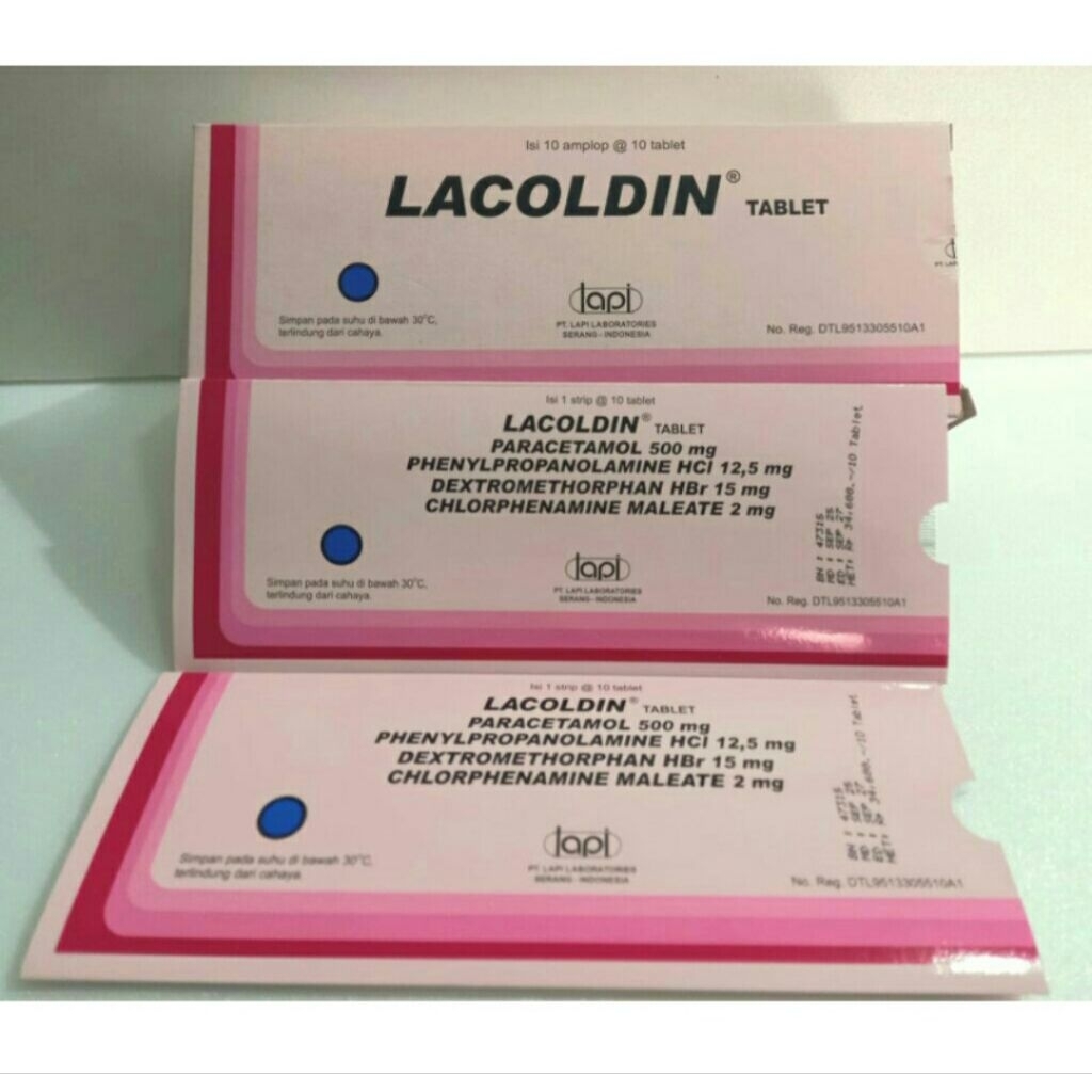 Lacoldin tablet batuk pilek