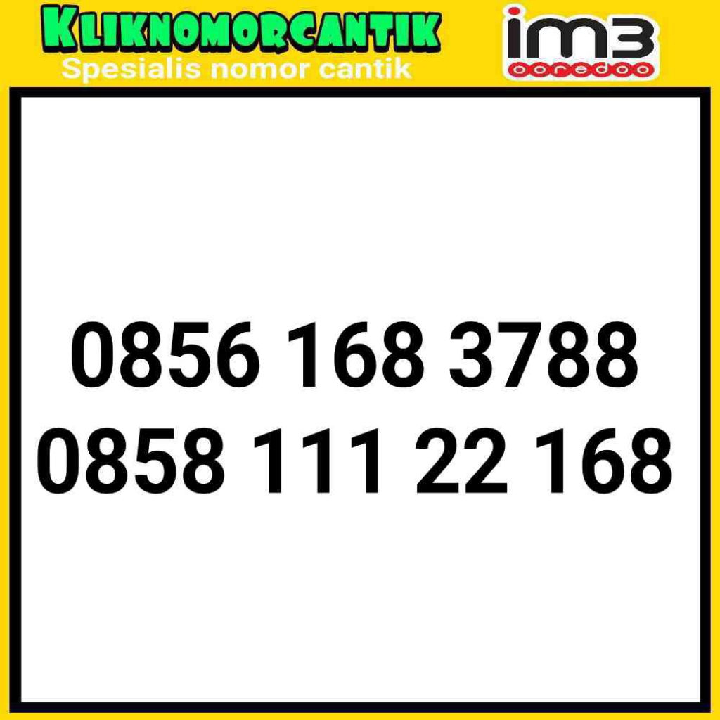 nomor cantik Indosat IM3 168 kartu perdana Indosat 4G&5G A2
