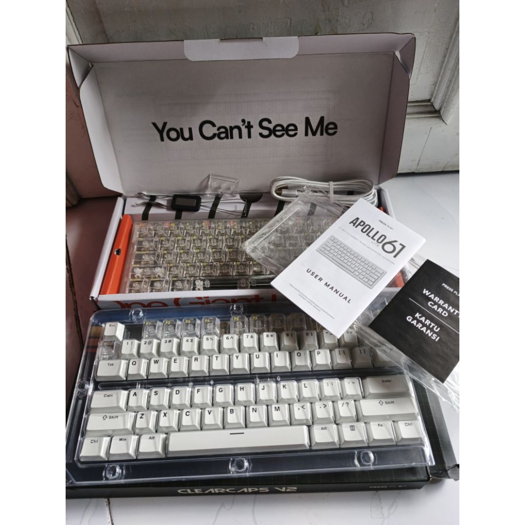 Keyboard Mechanical Apollo 61 + ClearCaps V2 Keycaps